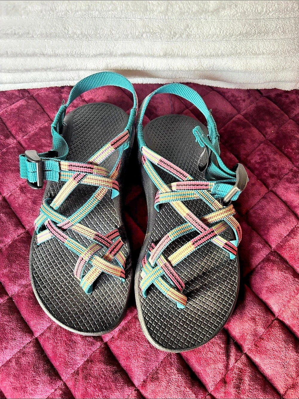 Chaco Z/Cloud Women's Striped Sport Sandals US 6
